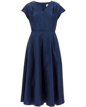 Weekend by Maxmara Midi Taffeta Dress - Blue