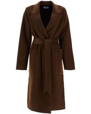 The Dynamis Studio Long Milan Coat - Brown