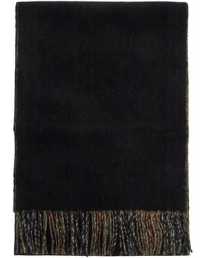 Burberry Reversible Cashmere Check Scarf - Black