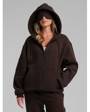 Comfrt Airplane Mode Travel Zip Hoodie – Mega - Black