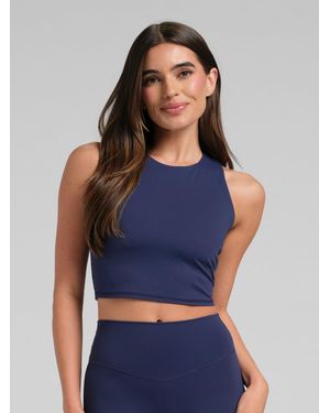 Comfrt Core 2.0 High Neck Crop Tank - Purple