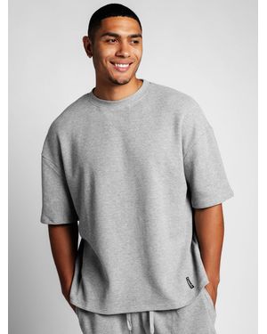 Comfrt Waffle Lounge Tee Shirt - Gray