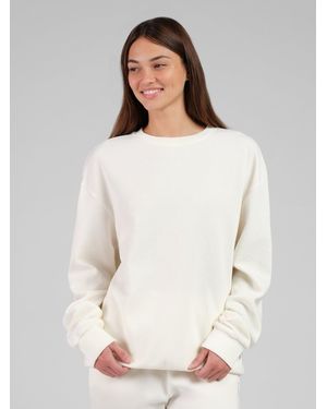 Comfrt Waffle Lounge Long Sleeve - White