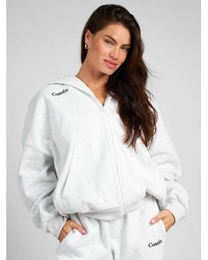 Comfrt Cloud Zip Hoodie – Mega - White