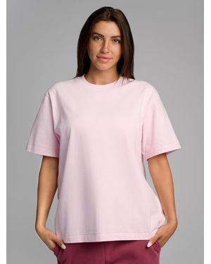 Comfrt Basic Heavyweight Boxy Tee Shirt - Pink