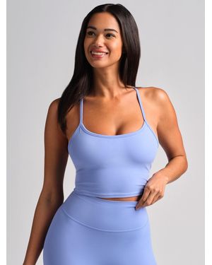 Comfrt Core Strappy Crop Tank - Blue