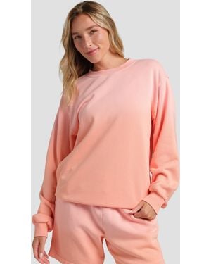 Comfrt Sunwashed Crew Sweatshirt - Pink