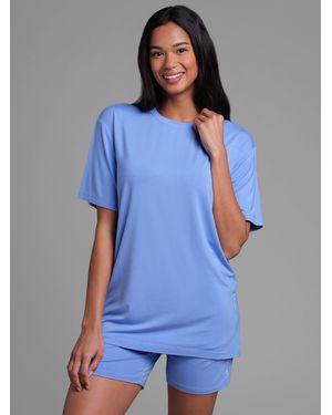 Comfrt Cloud Lounge Tee Shirt - Blue