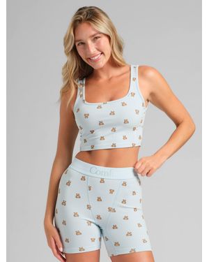 Comfrt Rib Contour Crop Tank - Multicolor
