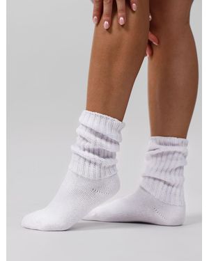 Comfrt Scrunch Socks - White