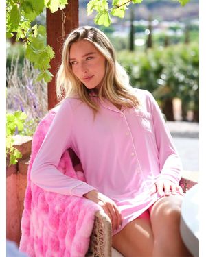 Comfrt Luna Lounge Sleep Shirt - Pink