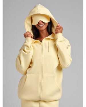 Comfrt Airplane Mode Travel Zip Hoodie – Mega - Natural