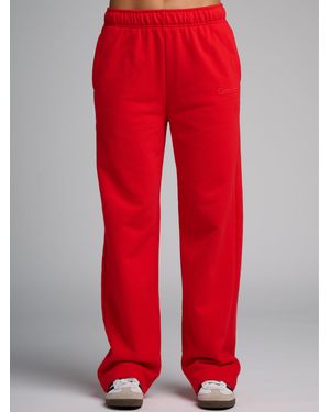 Comfrt Halo Lightweight Straight Leg Sweatpants - Red