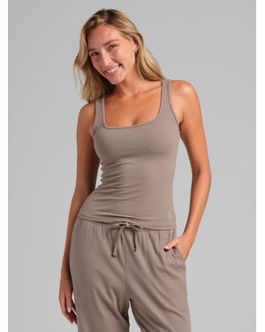 Comfrt Rib Contour Waist Length Tank - Multicolor
