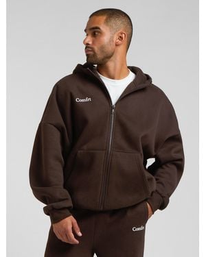 Comfrt Cloud Zip Hoodie – Mega - Brown