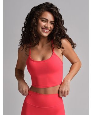 Comfrt Core Strappy Crop Tank - Red