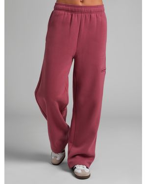 Comfrt Airplane Mode Straight Leg Sweatpants - Red