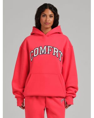 Comfrt Varsity Hoodie - Red