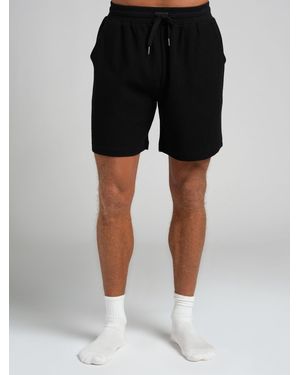 Comfrt Waffle Lounge 7" Short - Black