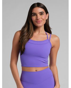 Comfrt Core 2.0 Double Layer Crop Tank - Purple