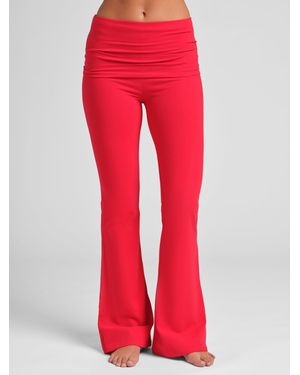 Comfrt Softstretch Foldover Pant - Red