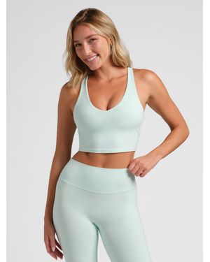 Comfrt Core V-Neck Crop Tank - Blue