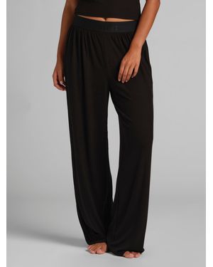 Comfrt Slinky Rib Lounge Pant - Black