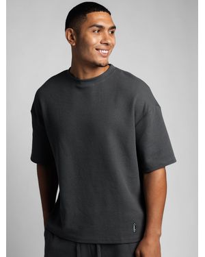 Comfrt Waffle Lounge Tee Shirt - Gray
