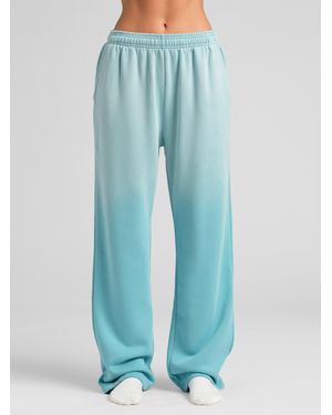 Comfrt Sunwashed Straight Leg Sweatpants - Blue
