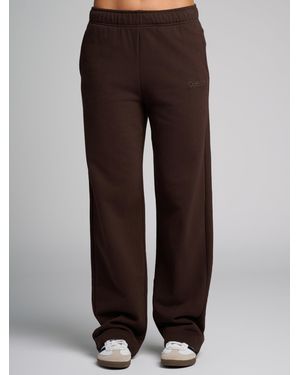 Comfrt Halo Lightweight Straight Leg Sweatpants - Brown