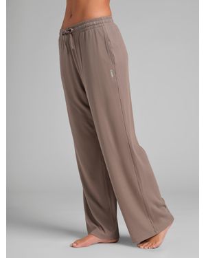 Comfrt Rib Contour Pants - Brown