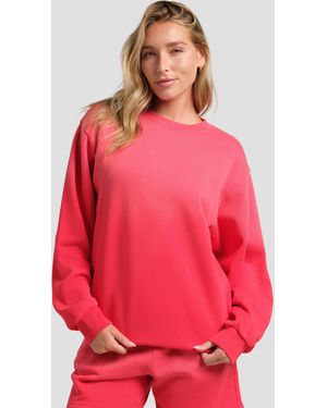 Comfrt Sunwashed Crew Sweatshirt - Red