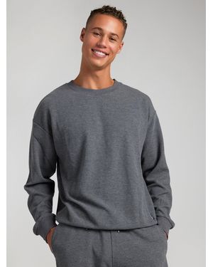 Comfrt Waffle Lounge Long Sleeve - Gray