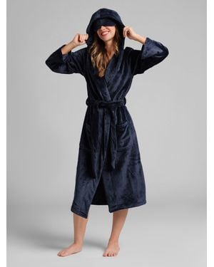 Comfrt Do Not Disturb Dreamday Plush Robe - Blue