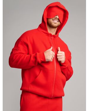 Comfrt Airplane Mode Travel Zip Hoodie - Red