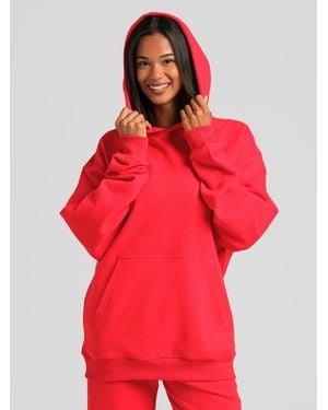 Comfrt Halo Lightweight Oversized Hoodie - Red