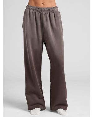 Comfrt Sunwashed Straight Leg Sweatpants - Brown