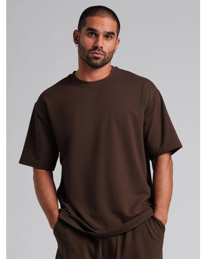 Comfrt Luxe Terry Tee - Brown