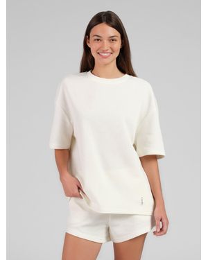 Comfrt Waffle Lounge Tee Shirt - White
