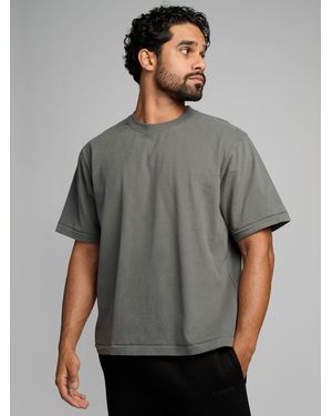 Comfrt Basic Heavyweight Boxy Tee Shirt - Gray