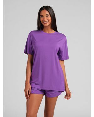 Comfrt Cloud Lounge Tee Shirt - Purple