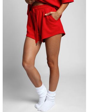 Comfrt Waffle Lounge Short - Red