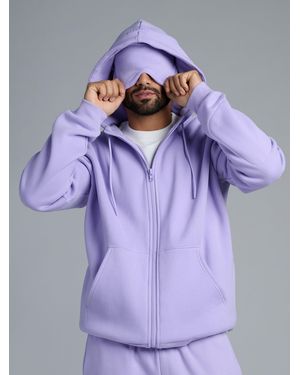 Comfrt Airplane Mode Travel Zip Hoodie - Purple