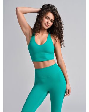 Comfrt Core V-Neck Crop Tank - Green