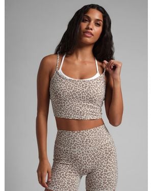 Comfrt Core Double Layer Crop Tank - Gray