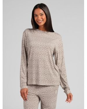 Comfrt Cloud Lounge Long Sleeve Tee Shirt - Gray