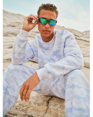 Comfrt Pastel Crew Sweatshirt - White