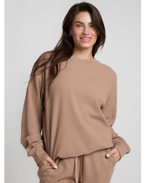 Comfrt Waffle Lounge Long Sleeve - Brown