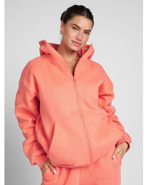 Comfrt Travel Essentials Zip Hoodie - Orange