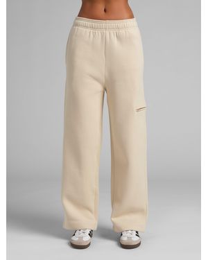 Comfrt Airplane Mode Straight Leg Sweatpants - Natural